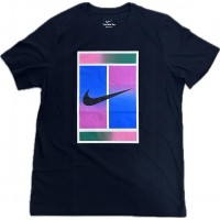 CAMISETA NIKE COURT DRI-FIT - PRETO/COLOR